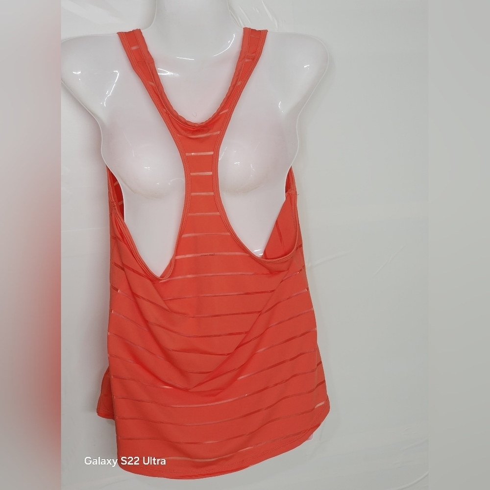 ZYIA Women's Orange Striped Tank Top - Picture 2 of 5